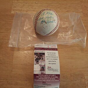 RARE Bobby Winkles MLB Manager Autographed Baseball Authenticated By JSA